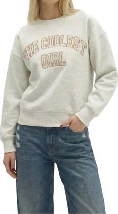 BERENICE The Coolest Girl Sweatshirt In Light Heather Gray