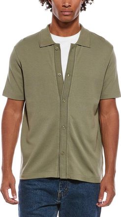 Vince Jacquard Knit Button Shirt