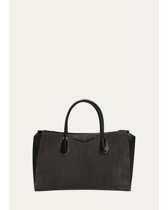Givenchy Antigona Catchall Suede Top-Handle Bag
