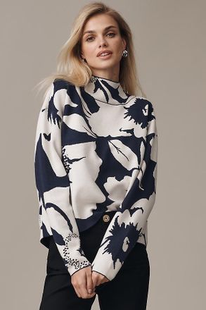 Maeve The Carys Mock-Neck Sweater by Maeve