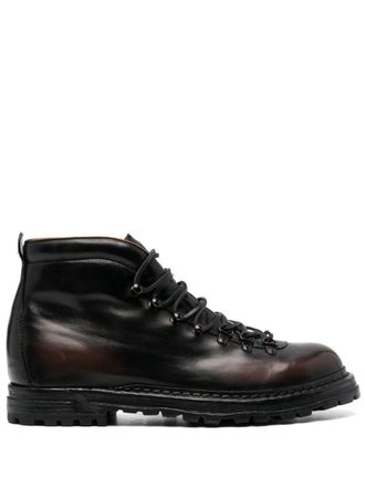 Officine Creative Artik 001 leather boots - Brown