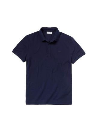 Lacoste Mens Polo Classic Crocodile Logo - Blue Cotton - Size X-Small