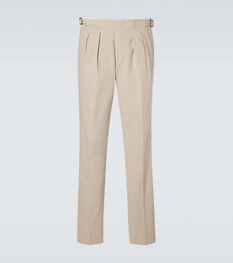 Rubinacci Manny cotton twill tapered pants