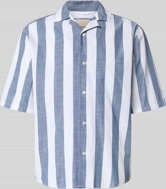 Only & Sons Relaxed Fit Freizeithemd aus reiner Baumwolle Modell TES in Jeansblau, Gr&ouml;&szlig;e XXL