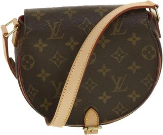 Louis Vuitton Pre-owned Canvas shoulder-bags - Dames - Vintage Schoudertas - Bruin - ONE Size - Leer - Vintage