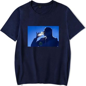 Generic Tommy Cash T-Shirt, Music Fans Printed Fashion Lightweight Short-Sleeve Tee Daily Wear Street Tee,Blue,S