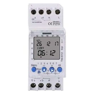OEM Temporizador Electr&oacute;nico Digital Lcd De Dos Canales Ahc822, 220 V, Programable Para 7 D&iacute;as/24 Horas