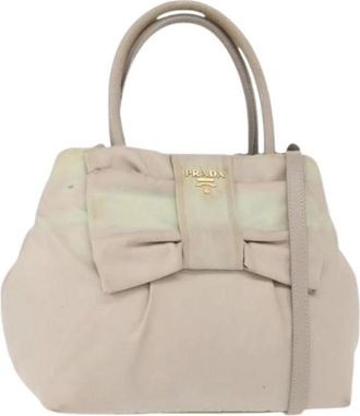 Prada Pre-owned Vintage Handtas - Dames - Vintage Handtas - Roze - ONE Size - Nylon - Vintage