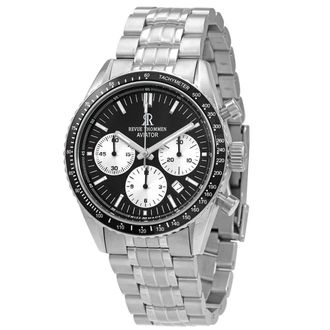 Revue Thommen Aviator Chronograph Automatic Black Dial Mens Watch 17000.6134