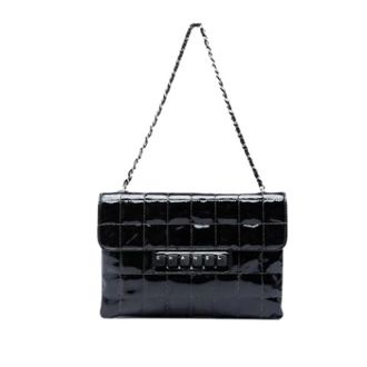 Chanel Pre-owned Quilted Patent Leather Shoulder Bag - Dames - Pre-owned - Zwart - Maat: ONE Size Leer