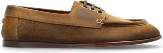 Dolce & Gabbana Panfilo Su&egrave;de Schoenen - Heren - Veterschoenen - Bruin - 42 1/2 EU - Su&egrave;de - Schoenen