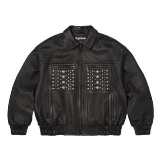 SUPREME SS26 Multi Studded Leather Jacket Black SUP-SS26-353-BLK