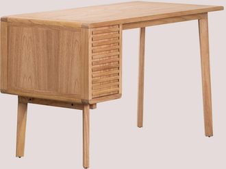 Sklum Escritorio En Madera Deleyna Sklum