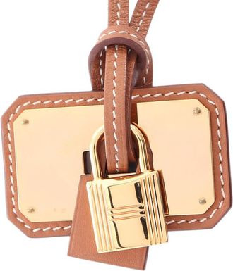 Herm&egrave;s Pre-owned Hermes Gold Plated and Swift O Kelly Pendant Necklace GM Ladies 8ZOXKC62KP55M42R