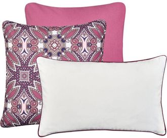 Beliani Beliani - Conjunto De 3 Cojines De Exterior Accesorios De Jard&iacute;n Multicolor Mirage