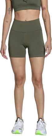 Puma Womens x Hyrox Cloudspun 3 Inch Cycling Shorts, Loden Green, M