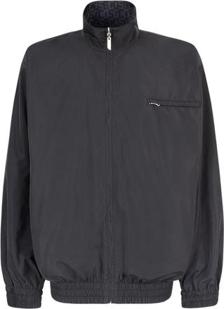 GCDS Omkeerbaar jack met logoprint - Heren - Zomerjassen - Zwart - XL - Polyester - Jassen