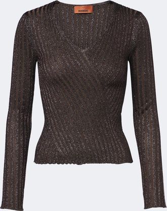 Missoni Striped lam&eacute; top