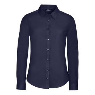 SOLS Dames/Dames Blake Stretch Shirt Met Lange Mouwen (Donkerblauw)