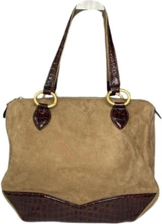 Balenciaga Pre-owned Vintage Handtas - Dames - Vintage Handtas - Bruin - ONE Size - Leer - Vintage