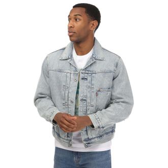 Levi's Mens Levis Sophomore Trucker Jacket in Denim - Blue Cotton - Size X-Large