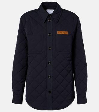 Bottega Veneta Quilted cotton-blend overshirt