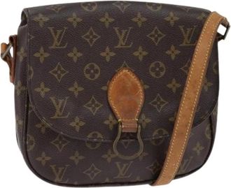 Louis Vuitton Pre-owned Canvas Cross Body Tas - Dames - Vintage Schoudertas - Bruin - ONE Size - Vintage