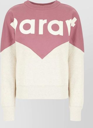 Isabel Marant cotton blend sweatshirt color block crewneck