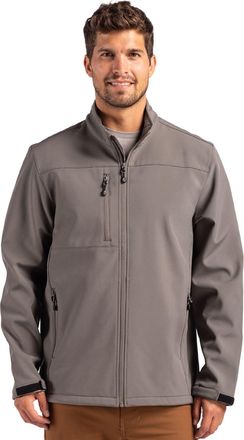 Clique Clique Tempest Eco Waterproof Full Zip Mens Softshell Jacket, Pure Slate, M