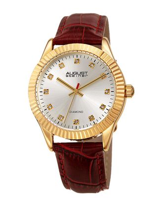 August Steiner Womens Leather Watch