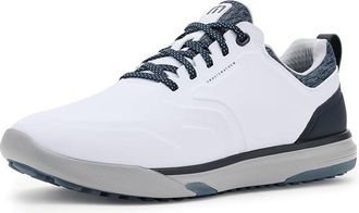 Travis Mathew The Daily Pro Hybrid Plus Mens Golf Shoes White/Total Eclipse : 13 M, Synthetic
