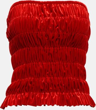 Norma Kamali Velvet tube top