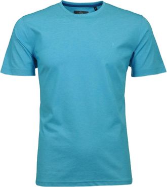 Ragman T-Shirt RAGMAN, Herren, Gr. 3XL, blau (ibiza blau, 742), 70% Baumwolle 30% Polyester, slim fit, Rundhals, Shirts T-Shirt