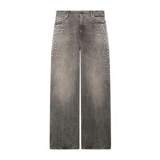 Golden Goose Melody Studded Jeans - Jeans - Mujer - Gris - W27