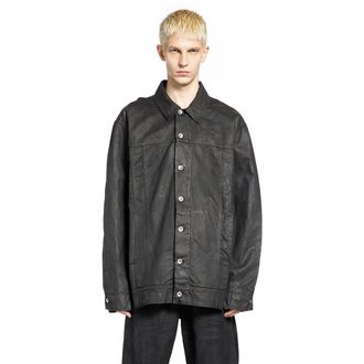 Rick Owens Temple Jumbo Worker in Stretch Denim