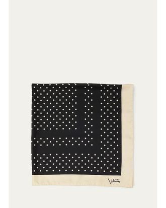 Valentino Garavani Plusdepois Silk Foulard Scarf
