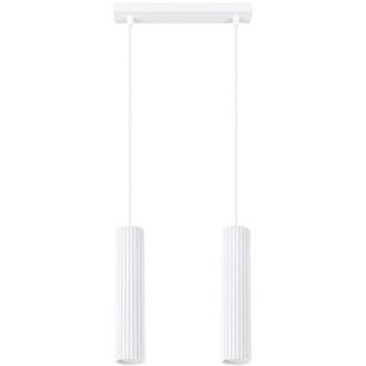 Wonderlamp L&aacute;mpara Colgante Moto Blanco, 2 Luces