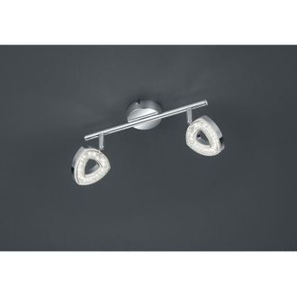 Reality Faretto Tours 2 Spot Led Cromo L30 Cm Trio Iluminaci&oacute;n