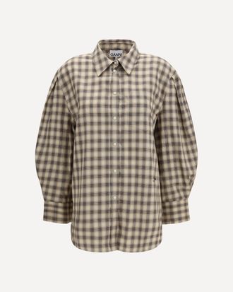 Ganni Check fannel Shirt Female 36