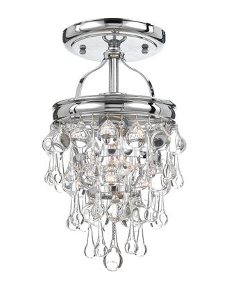 Crystorama 1-Light Calypso Semi Flush Mount