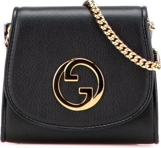 Gucci Pre-owned Cross Body Bags, female, Black, Size: ONE SIZE Pre-owned Elegant Top Handle Shoulder Bag with Chain Strap