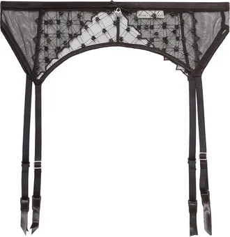 Fleur du Mal Love Lock jarretelgordel - Zwart
