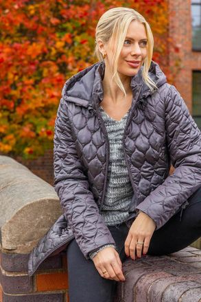 Roman Hooded Quilted Puffer Coat