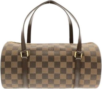 Louis Vuitton Pre-owned Coated Canvas Handbag - Dames - Vintage Handtas - Bruin - ONE Size - Vintage