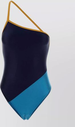 Saint Laurent one shoulder stretch nylon swimsuit design