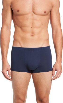 Hanro Cotton Superior Cotton Boxer Brief in Midnight Navy at Nordstrom, Size X-Large