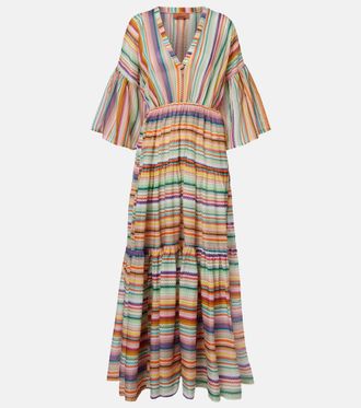 Missoni Vestido largo en zigzag