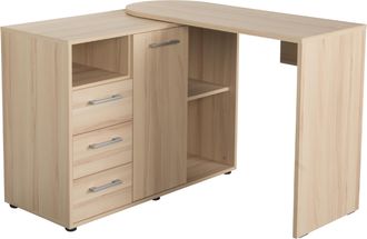 Möbel Vogl Schreibtisch »1246 mit schwenkbarer Tischplatte« platzsparend, Breite 98-149 cm, Made in Germany