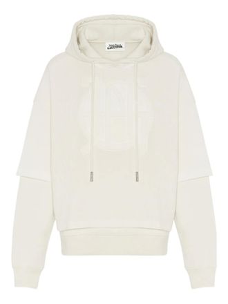 Jean Paul Gaultier double-sleeve hoodie - Neutrals