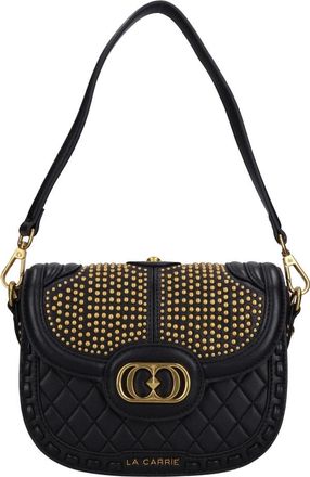 La Carrie Heat Waves Faux Leather Bag - Dames - Schoudertassen - Zwart - ONE Size - Leer - Tassen